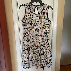 Retrolicious ModCloth sushi print A-line dress SzL